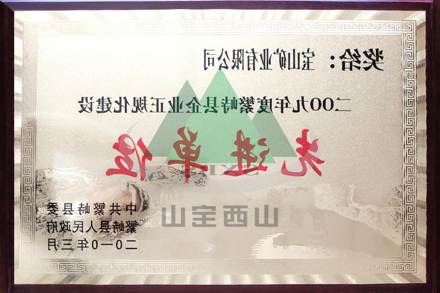 2009年度 先进单位